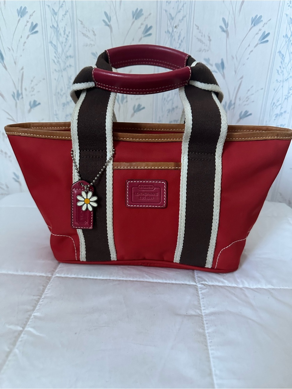 Coach Hampton Mini Red Tote